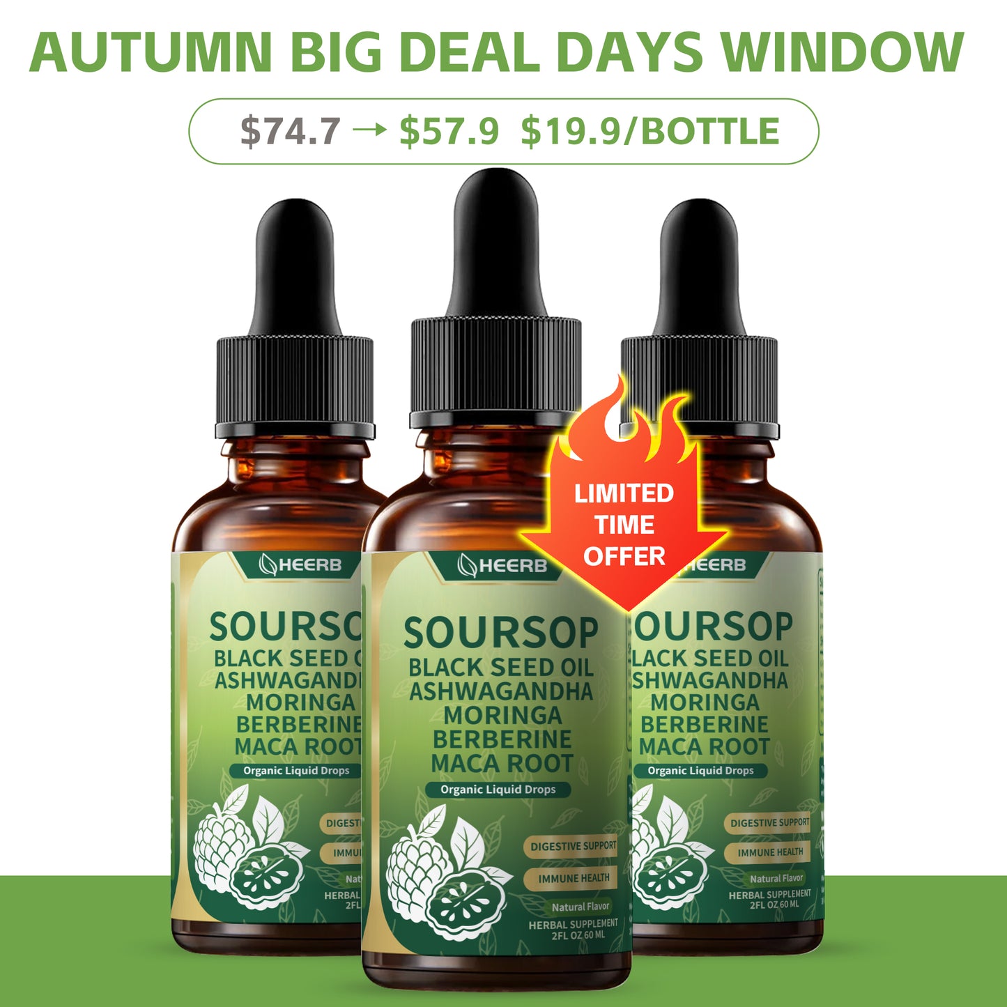 Soursop Bitters Liquid Drops (3 Pack)