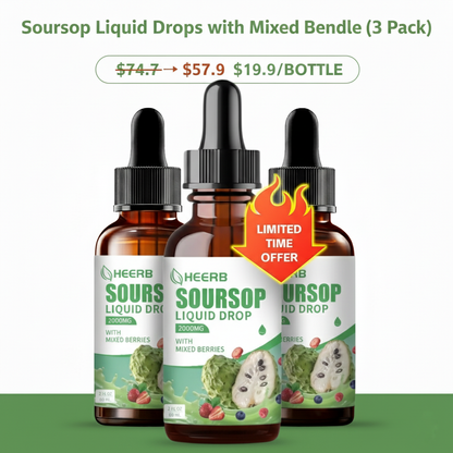 Soursop Liquid Drops with Mixed Berries (3 Pack)